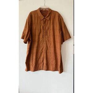 5.11 Tactical Traverse Snap Button Shirt Mens XL Pumpkin Chai Zip Vents Gorpcore